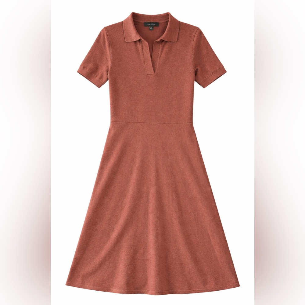 Ann Taylor Terracotta Midi Dress Size XXS NWOT